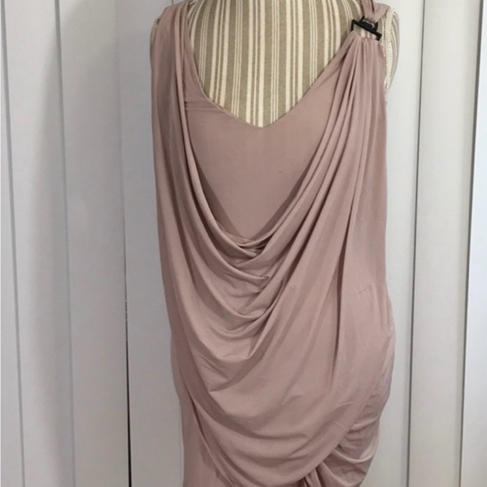 MaxAzria draped body con dress